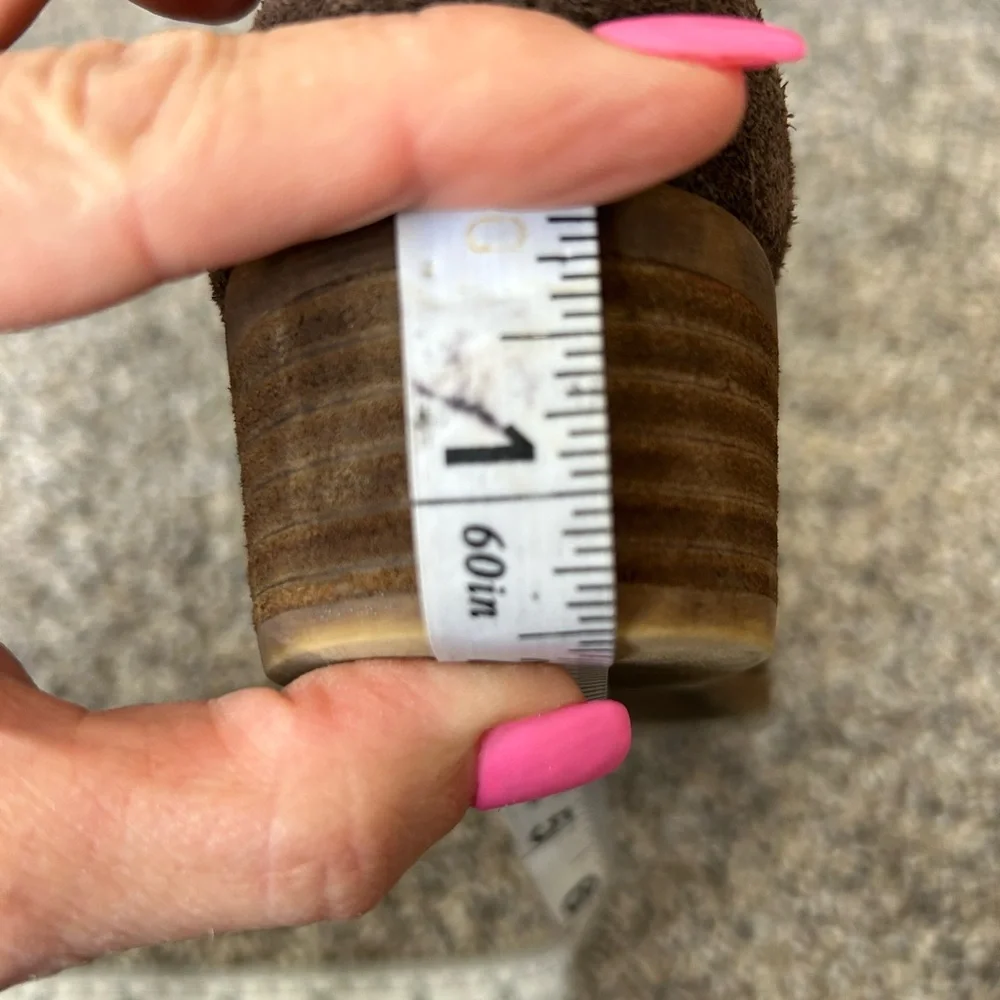 Lucky Brand chocolate brown suede leather ankle boots size 8 - Picture 8 of 8